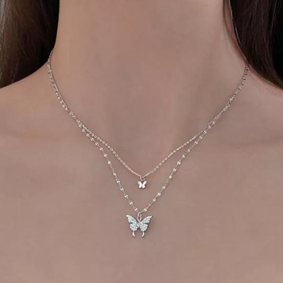 Jewelry - NEW 925 STERLING SILVER BUTTERFLY NECKLACE